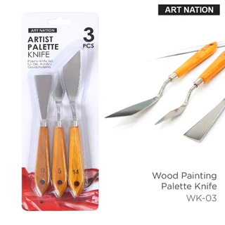 เกียงผสมสี ART NATION ชุด 3 ด้าม (WK-03) / 5 ด้าม (MPK-05) เกรียง เกรียงวาดรูป เกียงปาดสี