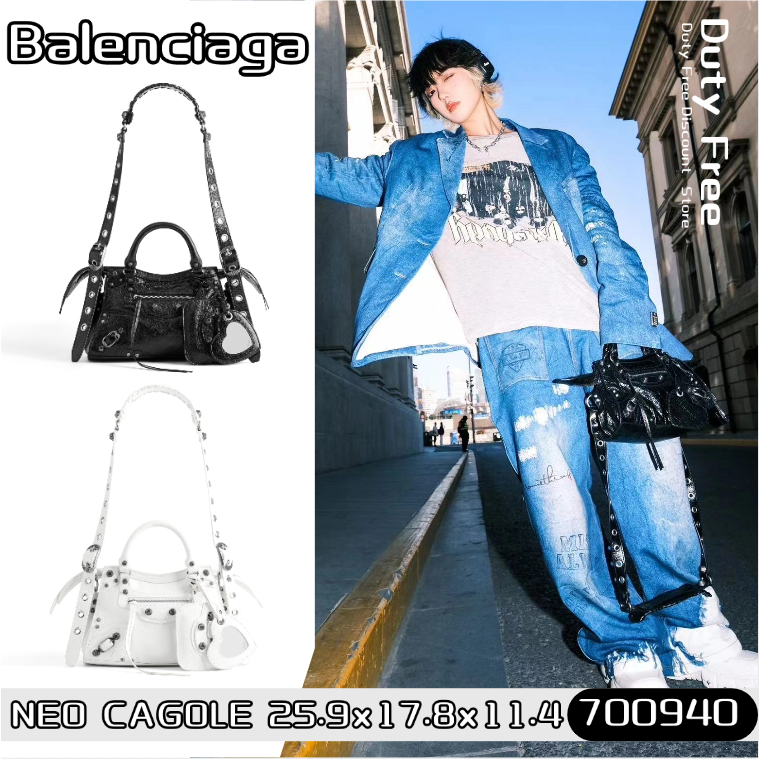 💼Balenciaga NEO CAGOLE Super Mini Tote บาเลนเซียก้า✨กระเป๋าสะพายสุภาพสตรี 700940