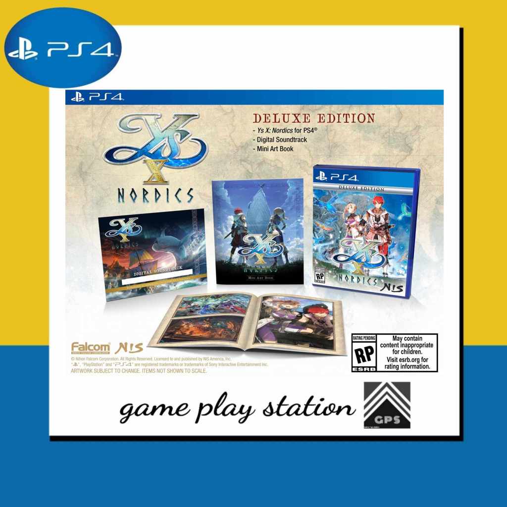 ps4 ys x nordics - deluxe edition ( english zone 1 )