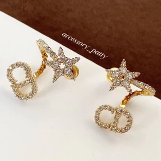 ✨ต่างหูเพชร รุ่นTop-04 Star งานก้านเงิน เพชรฝังละเอียดค่ะ งานเป๊ะที่สุดสวยค่ะ✨