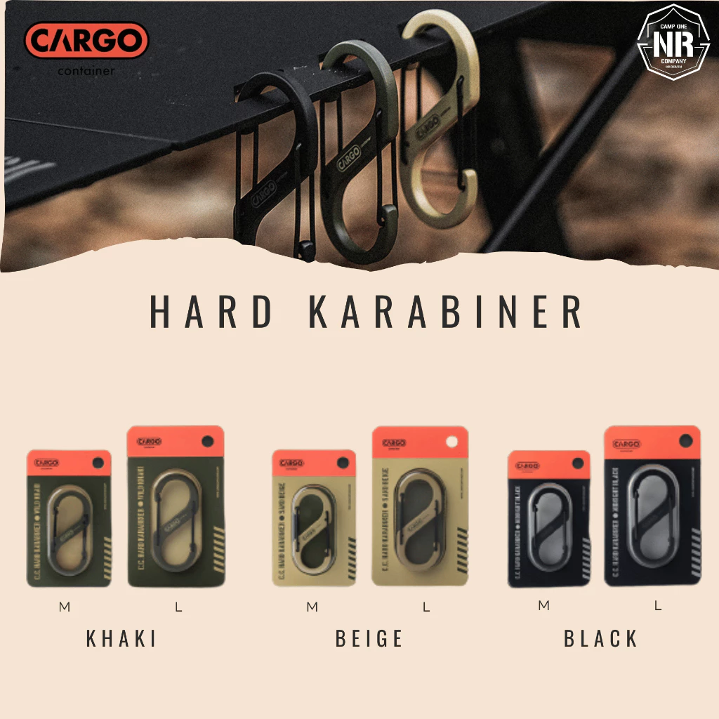 [ส่งด่วน/ส่งไว/จัดส่งทุกวัน/มีประกัน] คาราไบเนอร์ แคมป์ปิ้ง Cargo Container - HARD KARABINER