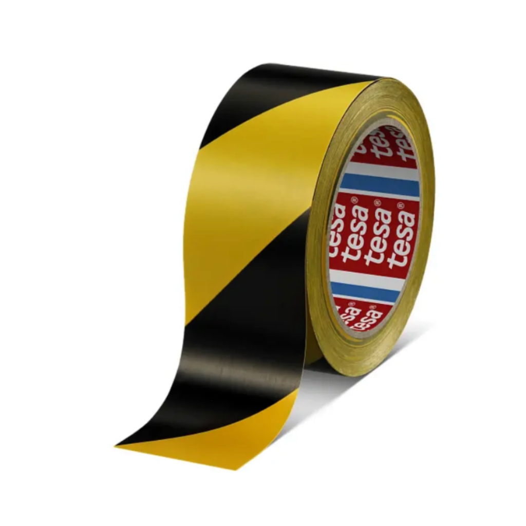 เทปเหลืองดำ Tesa 60760 เทปสำหรับทำเครื่องหมายเตือน Floor Marking Tape