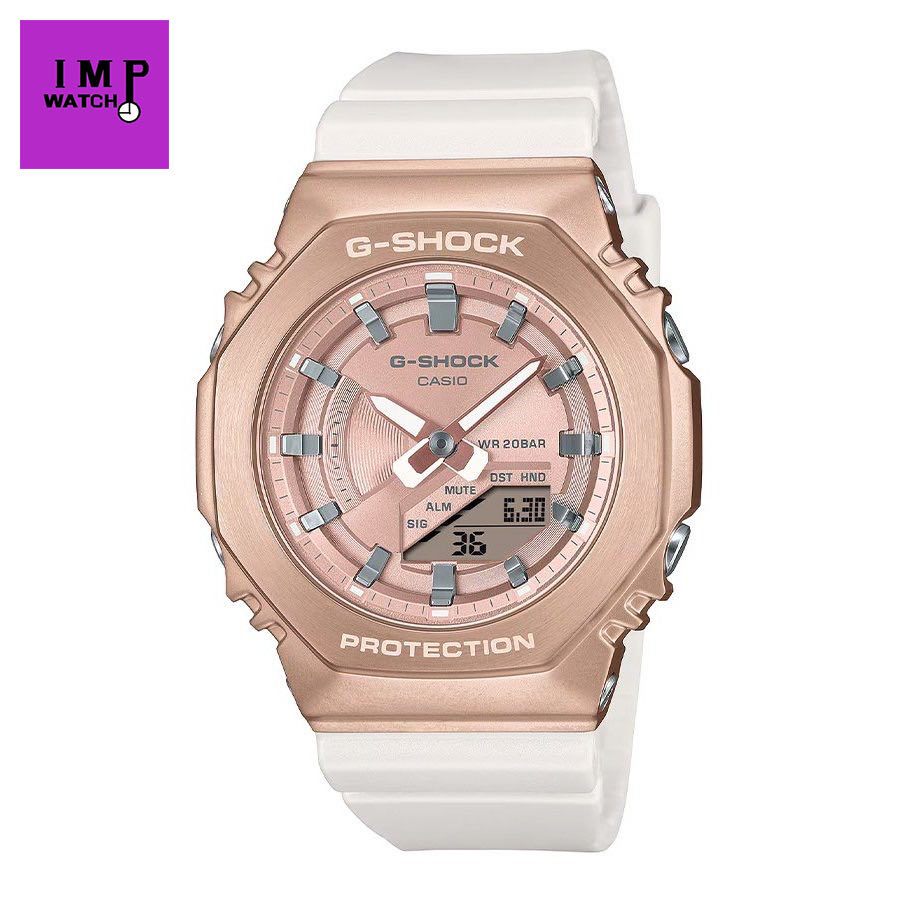 นาฬิกา CASIO G-SHOCK รุ่น GM-S2100WC-7S ขาวพิ้งโกลมินิ ของแท้ประกันศูนย์ CMG 1ปีใหม่ล่าสุด