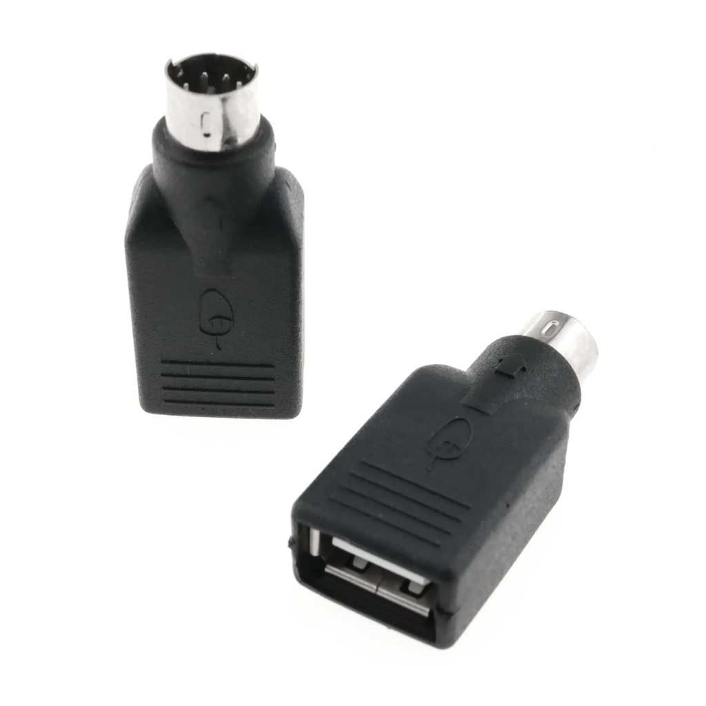 หัวแปลง USB TO PS/2 Converter For Mouse  Keyboard สีดำ สำหรับคอมพิวเตอร์