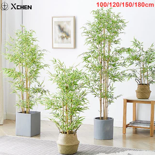 🎍สีไม่จางลง50ปี🎍ต้นไม้ปลอม ต้นไม้ปลอมใหญ่ 100/120/150/180cm ความจำลอง 99% สไตล์นอร์ดิก ต้นไผ่ ต้นไผ่ปลอมสวยๆ