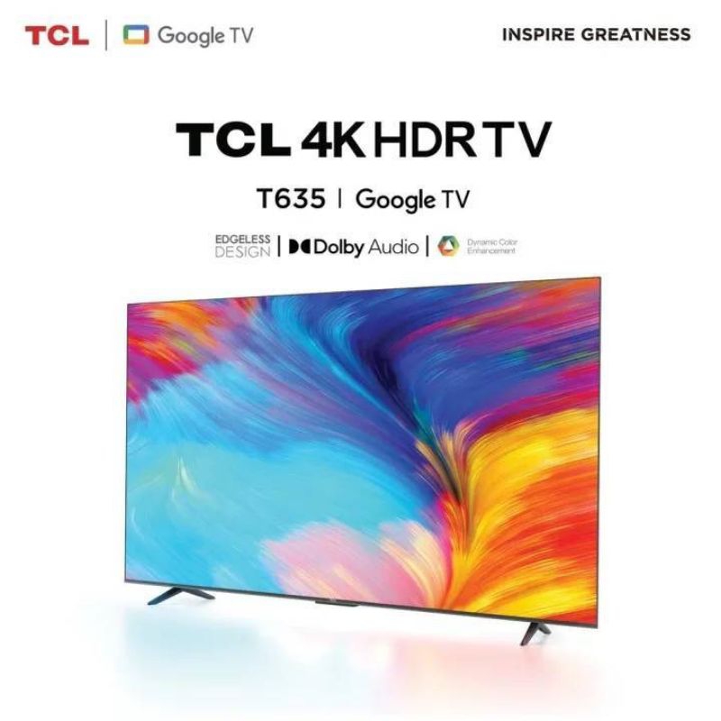 TCL ทีวี 75 นิ้ว ,รุ่น 75P635 4K Google TV TCL