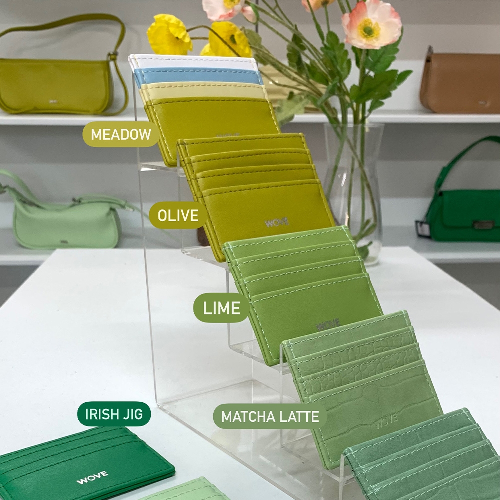 WOVE - Card Holder กระเป๋าใส่บัตร รวมโทนสีเขียว