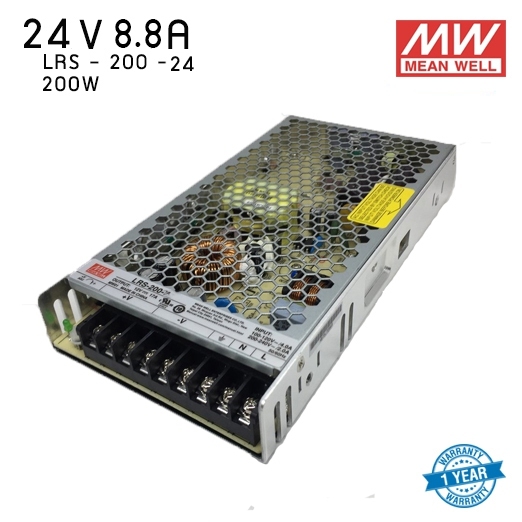 หม้อแปลง SWITCHING MEAN WELL LRS 8.8A 200W 24V