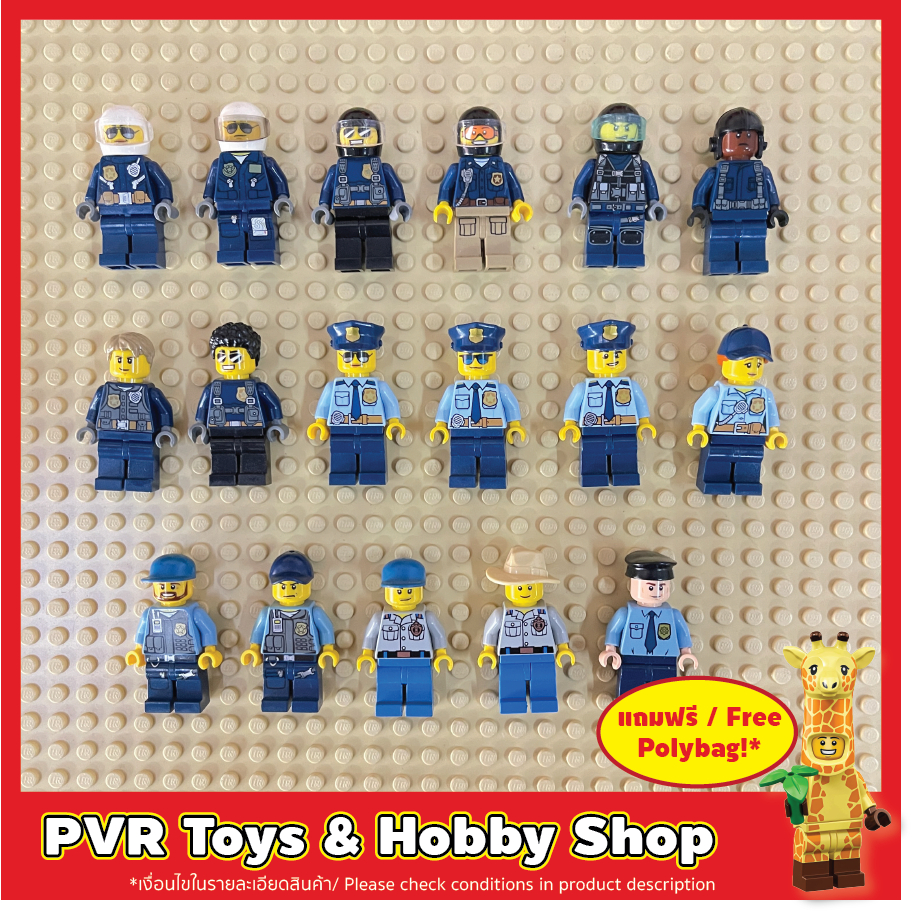 LEGO® Minifigures CITY Police Set2 cmf เลโก้ มินิฟิกเกอร์ ซิตี้ ตำรวจ มือสอง USED ของแท้