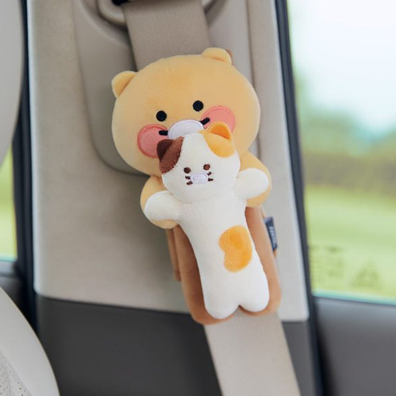 พร้อมส่ง KAKAO FRIENDS Car Accessories ที่หุ้มเข็มขัดนิรภัย Little Cat Choonsik Seatbelt Cover