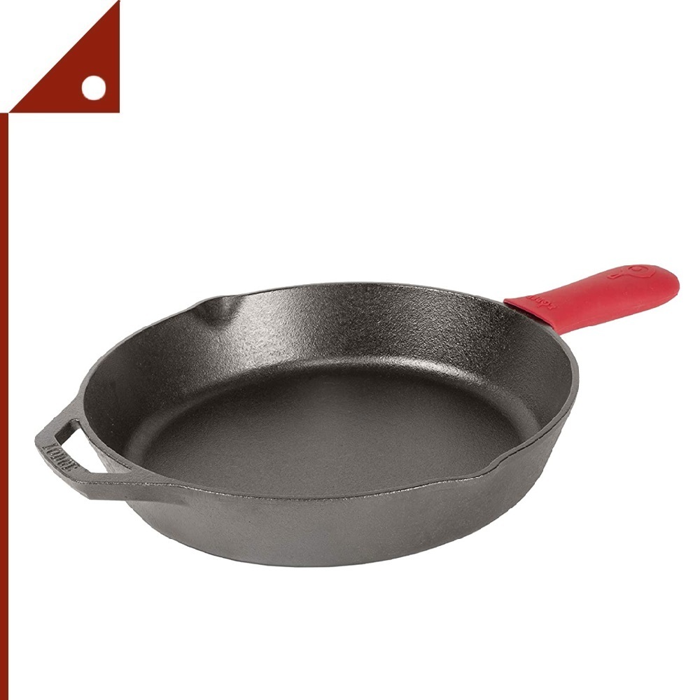 Lodge : LDGL10SK3ASHH41B* กระทะเหล็ก Cast Iron Skillet w Silicone Hot Handle, 12-inch