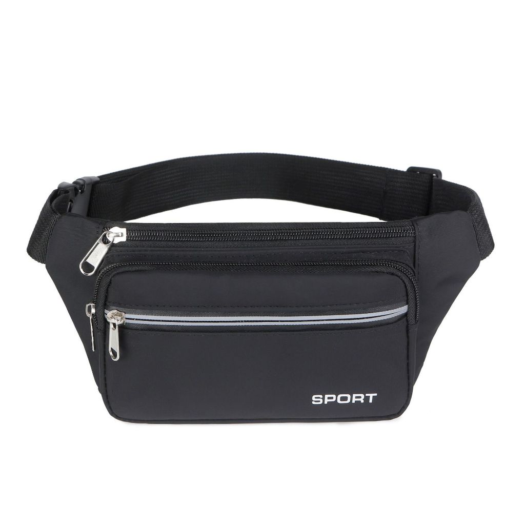 【พร้อมส่ง】กระเป๋าสะพายข้างกันน้ำสำหรับผู้ชาย, กระเป๋าคาดเอว