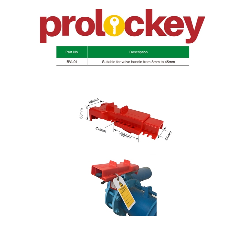 Butterfly Valve Lockout BVL01