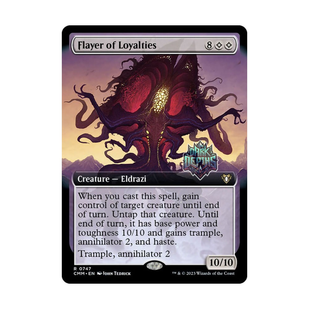 [MTG] Flayer of Loyalties (Extended Art) [CLEAR] [CREATURE] [R] [CMM] - Magic the Gathering SINGLES