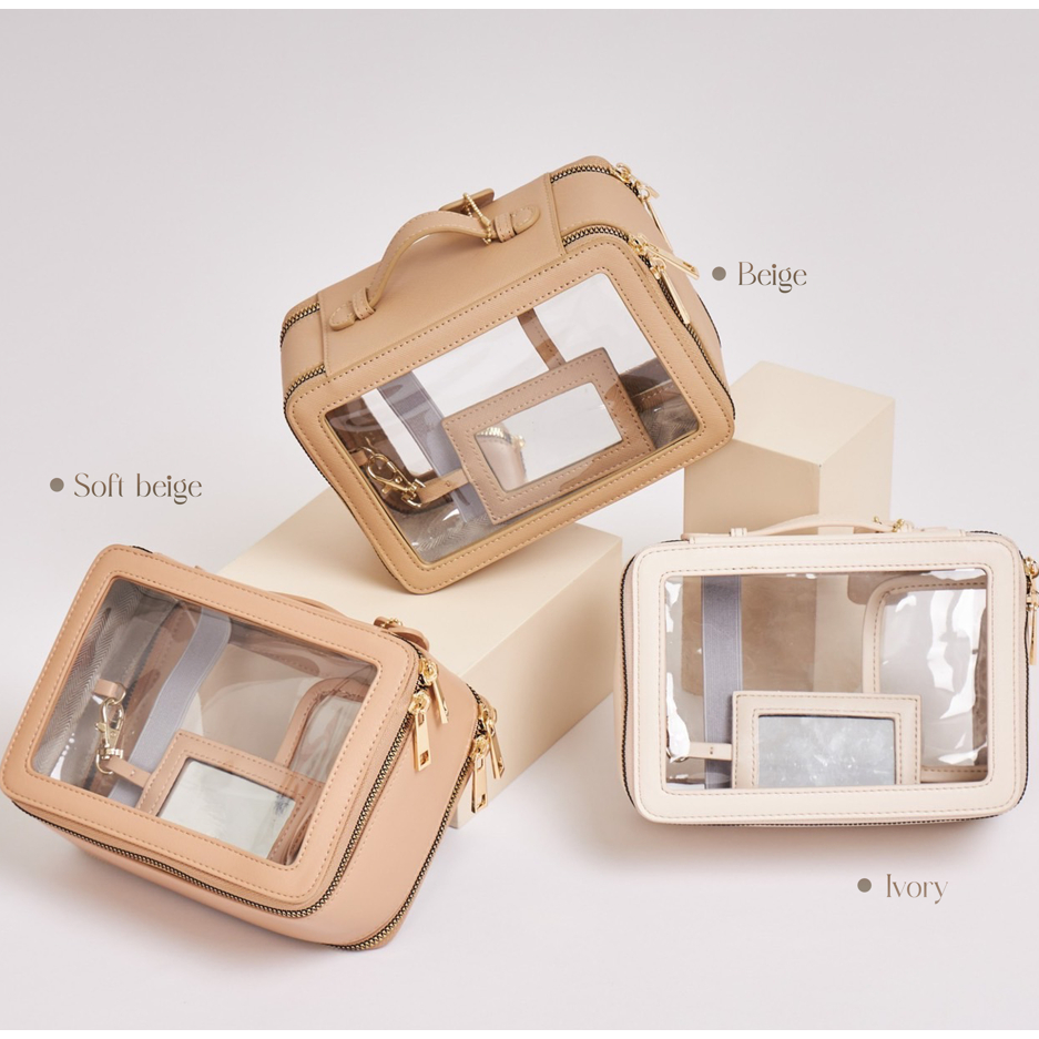 (พร้อมส่งด่วน !!) Tooktrip Store รุ่นใหม่ล่าสุด กระเป๋าใส่เครื่องสำอาง รุ่นClassy มี2ไซส์ (M , L) 2ชั้น เปิดได้ 2 ฝั่ง - รูปที่ 6