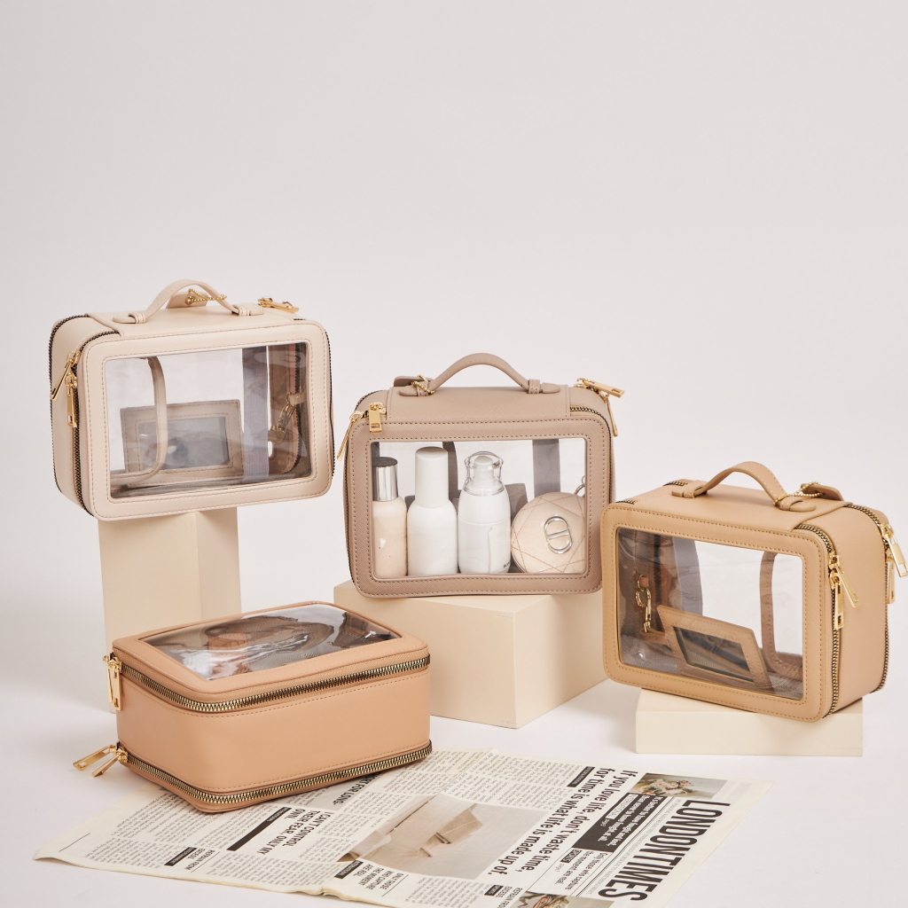 (พร้อมส่งด่วน !!) Tooktrip Store รุ่นใหม่ล่าสุด กระเป๋าใส่เครื่องสำอาง รุ่นClassy มี2ไซส์ (M , L) 2ชั้น เปิดได้ 2 ฝั่ง - รูปที่ 4