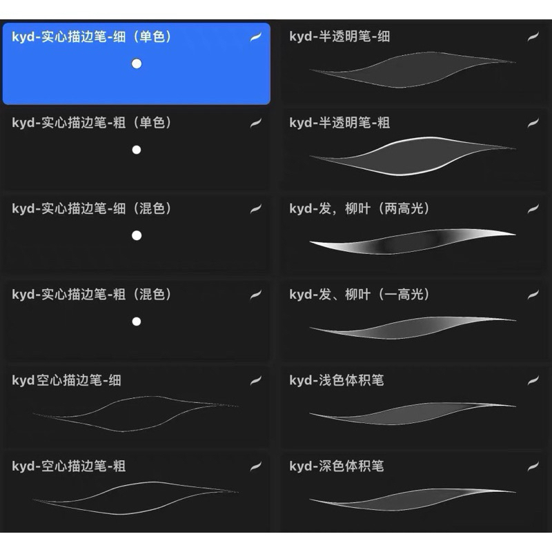 [Pr0create] บรัช 12 types of stroke pens