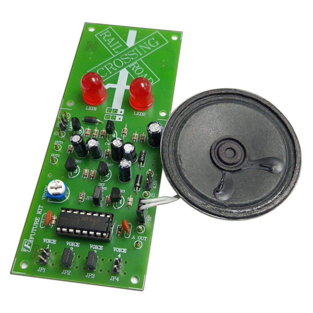 FutureKit FK289 เสียงพร้อมไฟกระพริบเตือนข้ามทางรถไฟ (LIGHT AND SOUND CROSSROAD CROSSING SIGN)