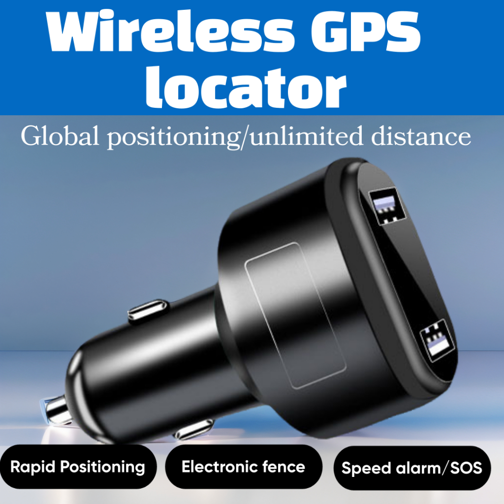 GPS ติดตามรถยนต์ เครื่องระบุตำแหน่งประเภทเครื่องชาร์จในรถยนต์ ไม่ต้องเดินสาย เสียบไฟก็ใช้งานได้ทันที