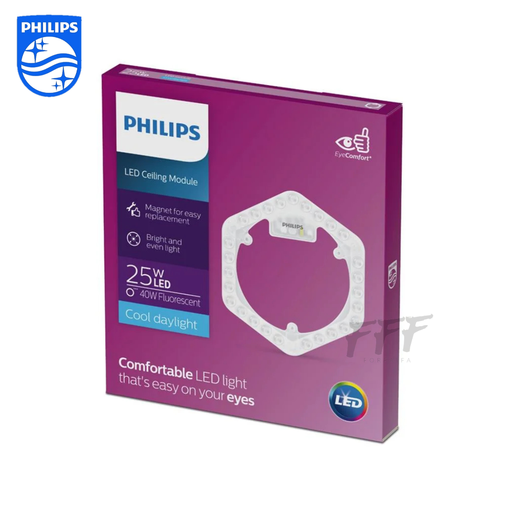 [PHILIPS] LED Circular MOD 25W แผงโมดูล LED โคมเพดานกลม แสงขาว Daylight / แสงเหลือง 3000K