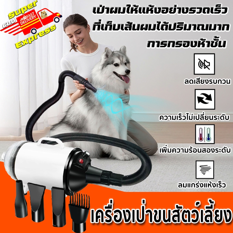 【Super Express】รุ่นใหม่ ไดร์ขนสุนัข 2800W ไดร์เป่าขนหมา ไดร์เป่าขนแมว เครื่องเป่าขน COD สินค้าพร้อมส่งในไทย