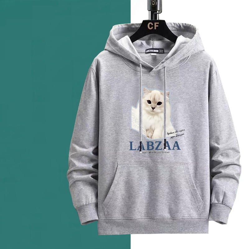 BK-788-LONG เสื้อแขนยาวมีฮู้ตลายสำหรับคริสต์มาส แฟชั่นตามฤดูกาล หญิง-ชายใส่ได้หมด