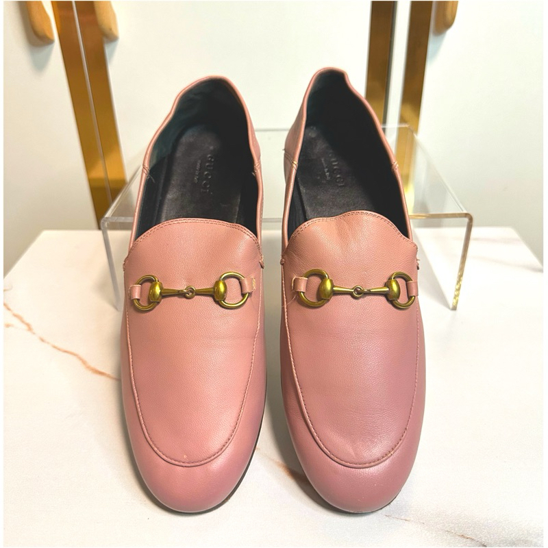 รองเท้า Guc❤️ci Lofers Pink Leather Made in Italy Size 38 (24 cm) รับประกันสินค้าแทั💯