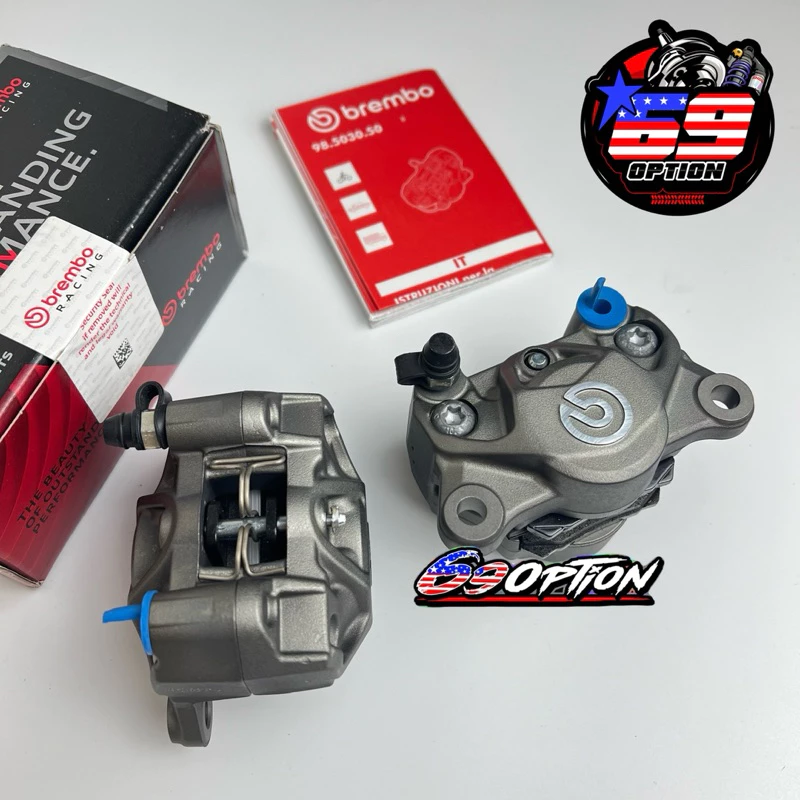 ปั้มเบรคBremboแท้ ปั้มปักข้างเทาเงิน ปักข้างสีเทาโลโก้ใหญ่ thumbnail 3
