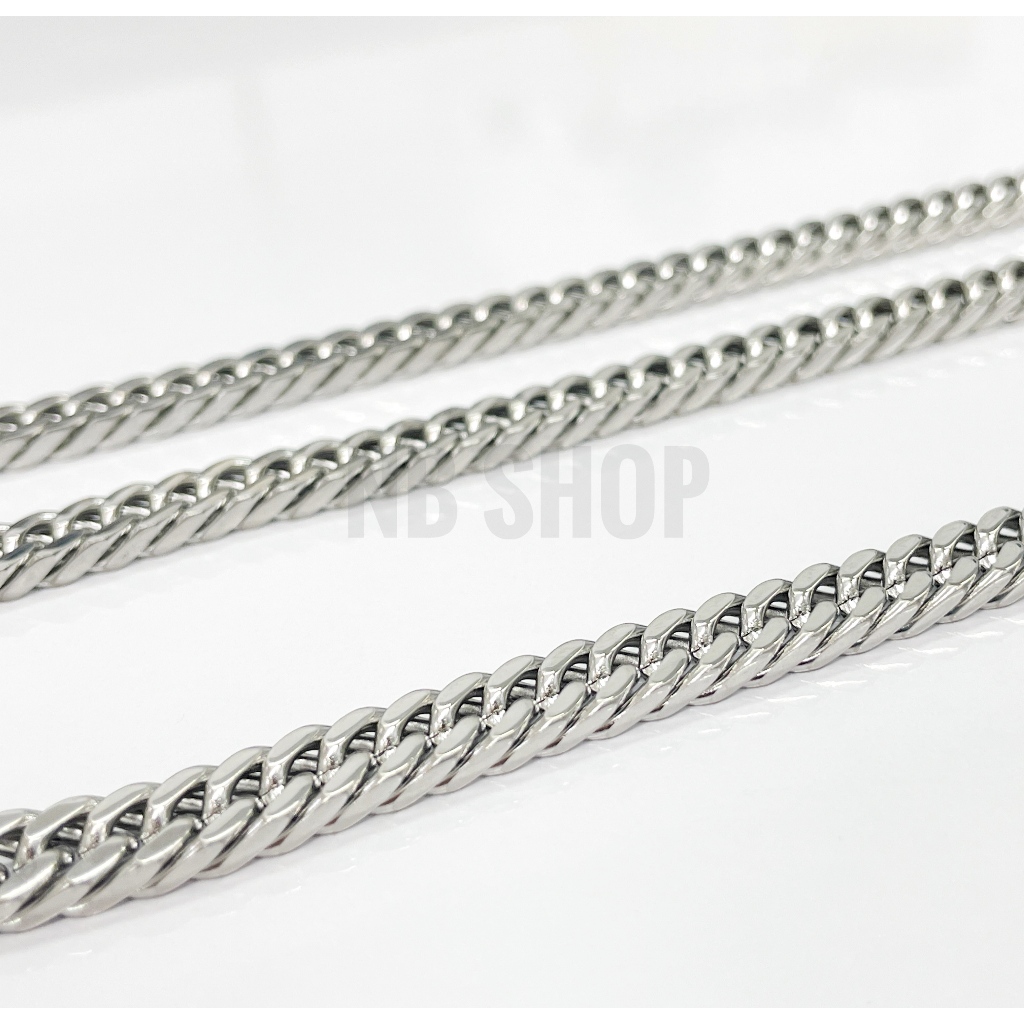 S-685 สร้อยคอสแตนเลส สร้อยสแตนเลสแท้ กว้างุ6mmยาว20-28นิ้ว Hiphop สร้อยแฟชั่น งานเกรดพรีเมี่ยม ไม่ลอกไม่ดำ ใส่อาบน้ำได้