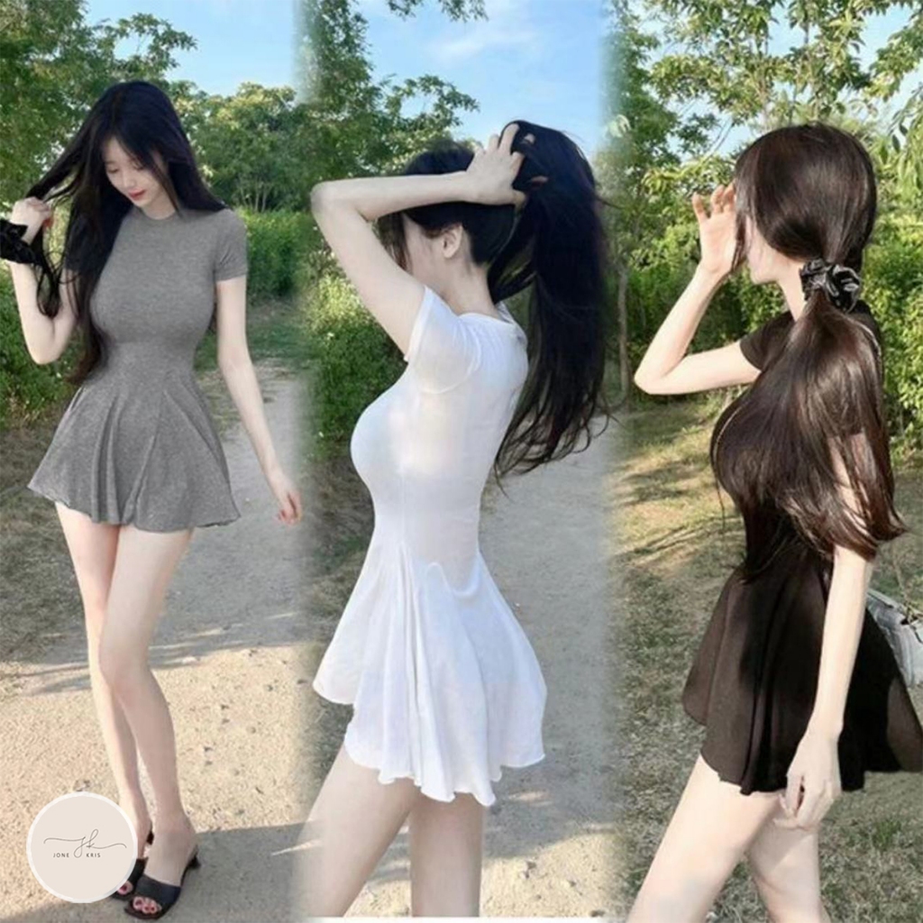 ชุดกระโปรงสำหรับสาวๆ ชุดมินิเดรสสำหรับผู้หญิงดีไซน์สุดน่ารัก พร้อมส่ง