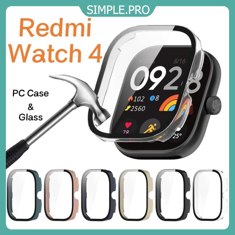Redmi Watch 4 Full Protective Case เหมาะสำหรับ Redmi Watch 4 Protective Case + ฟิล์มกระจกนิรภัย