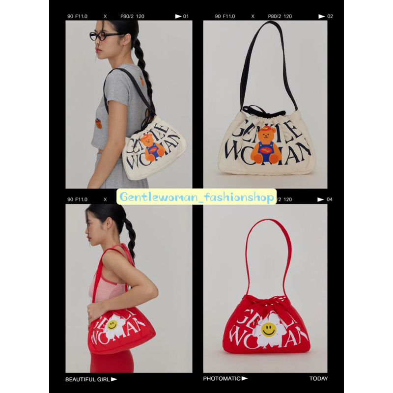 ❤️🤍New+พร้อมส่ง ครีมติดจอง🤍❤️กระเป๋าเกี๊ยวแบรน GW x WIGGLE SUMMER CAMP🧸คอลใหม่ สะพายสวย น่ารัก จุของได้เยอะ📸ถ่ายรูปสวย🤍