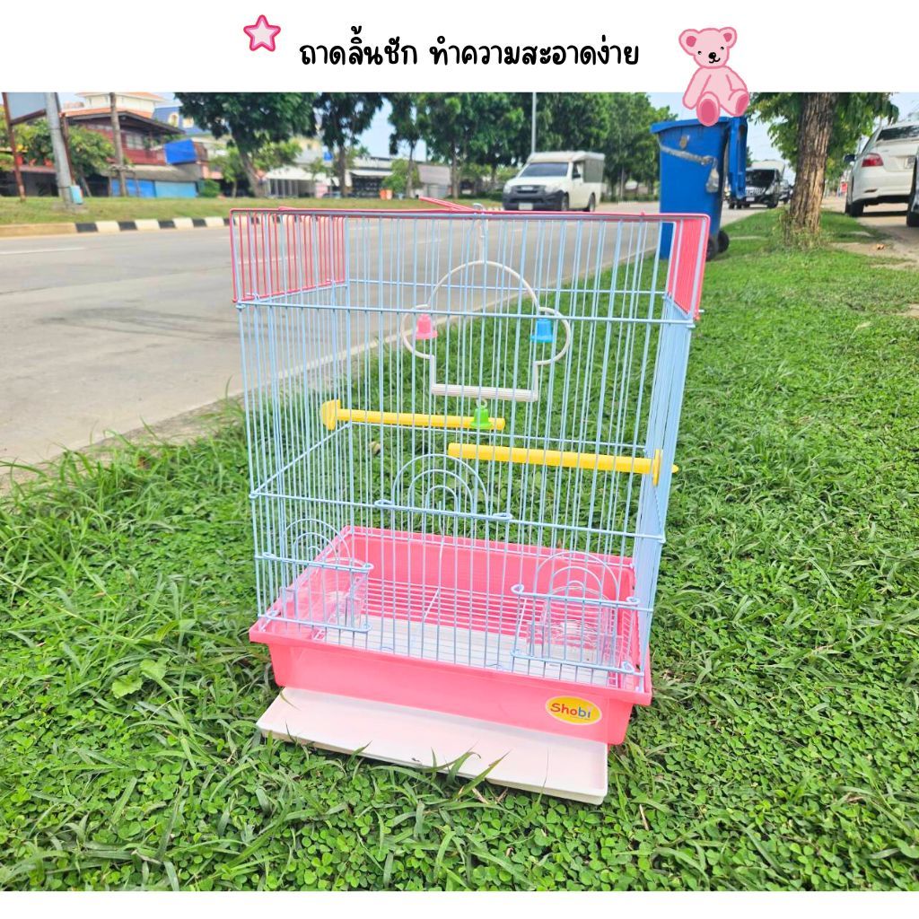 กรงนก, กรงกระรอก, กรงชูการ์ไกลเดอร์ B2108# พร้อมอุปกรณ์ ถ้วยอาหาร คอนยืน กรงสัตว์เลี้ยง(IP) - รูปที่ 3