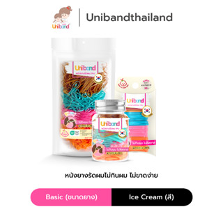 Uniband หนังยางรัดผม ไม่กินผม ไม่ดีดขาดง่าย TPU Basic Size :…