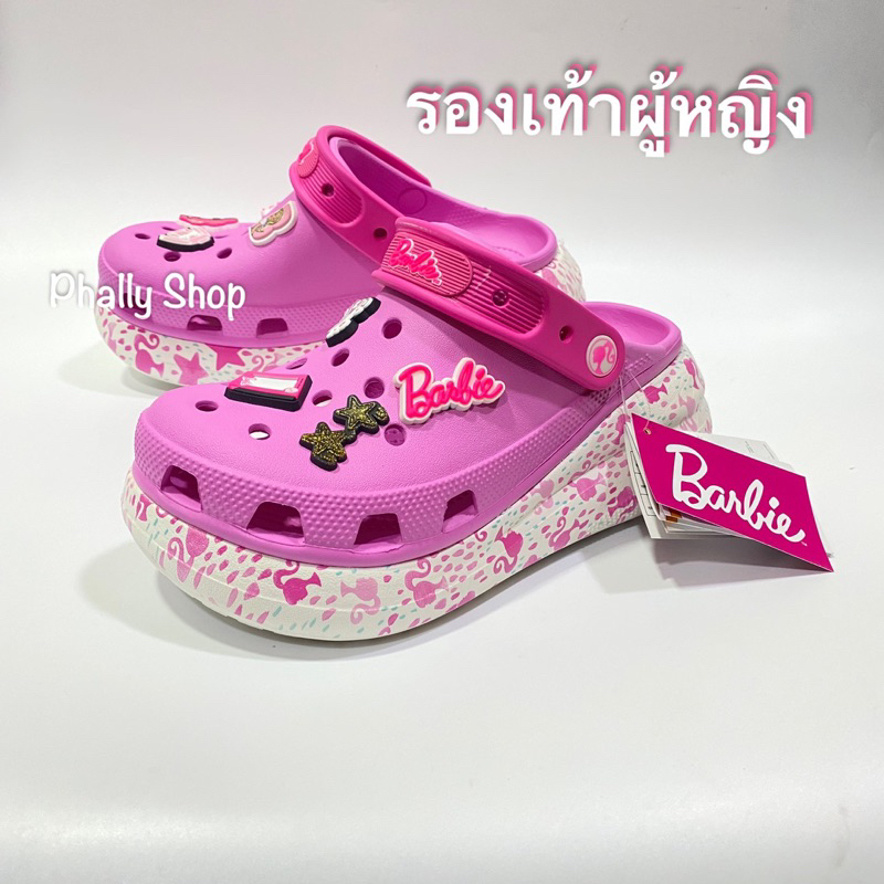 รองเท้าส้นสูง crocs Barbie crush clog รองเท้าแฟชั่นผู้หญิงไซศ์ 36—40