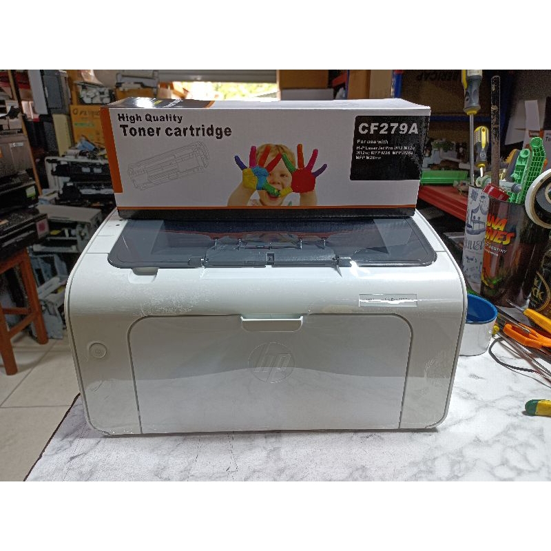 HP LaserJet Pro M12aเครื่องปริ้นเตอร์มือสองพร้อมใช้งานพร้อมโทนเนอร์ใหม่