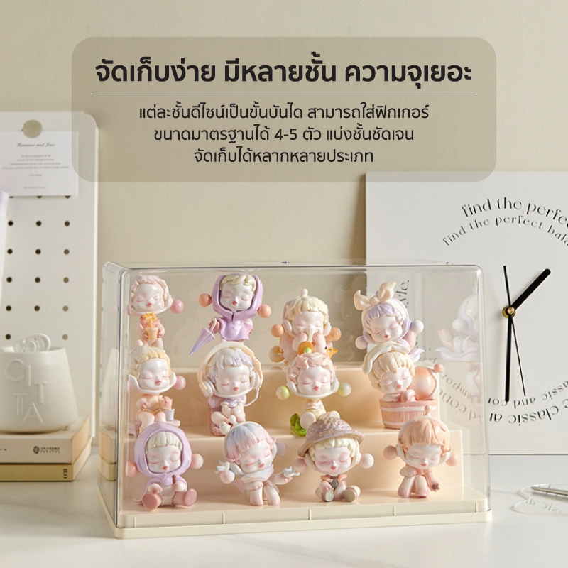 COCOGU กล่องโมเดล ชั้นวางโมเดล กันฝุ่น โปร่งใส 1-4 ชั้น size S, M, L - รูปที่ 4