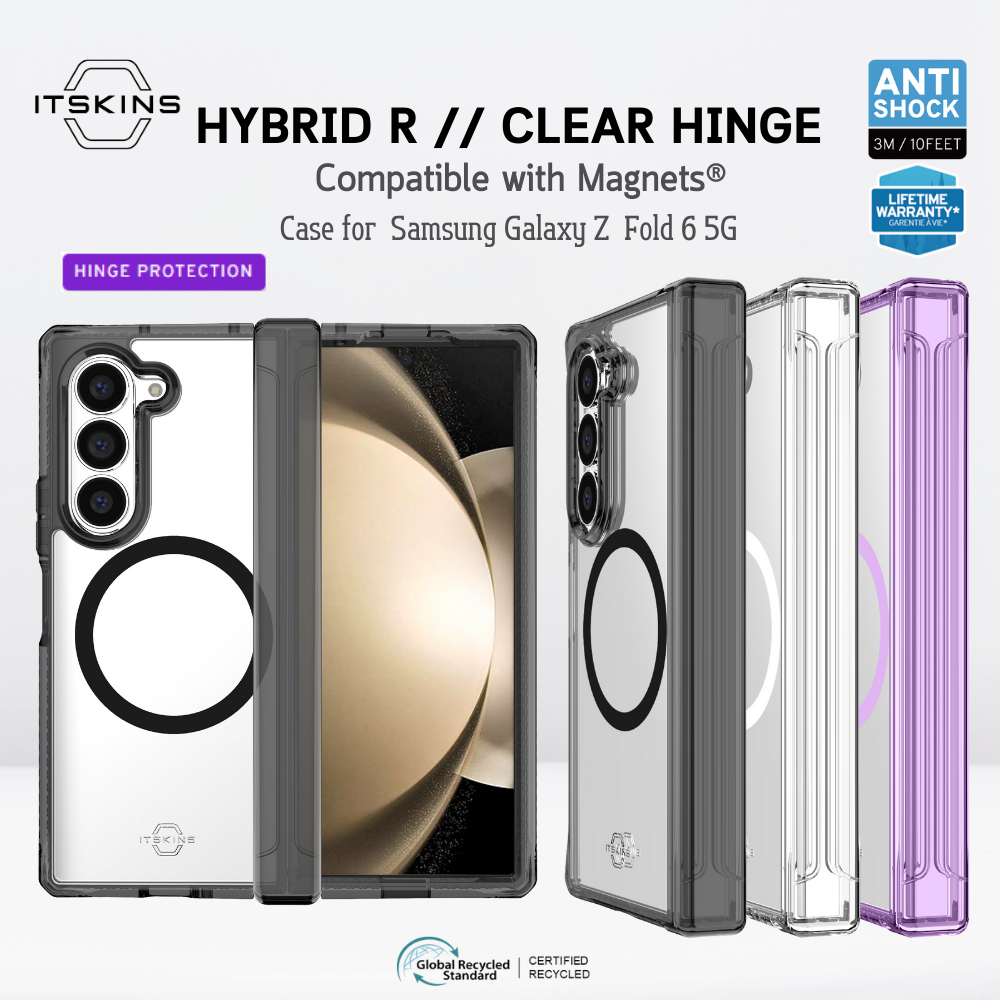 ITSKINS HYBRID R // HINGE CLEAR Compatible with Magnet® เคส สำหรับ Samsung Galaxy Z Fold6 5G