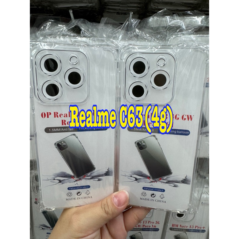 Realme C63(4g)🥰พร้​อมส่งใน🇹🇭🥰เคสใสกันกระแทกคลุมกล้อง For Realme C63(4g)