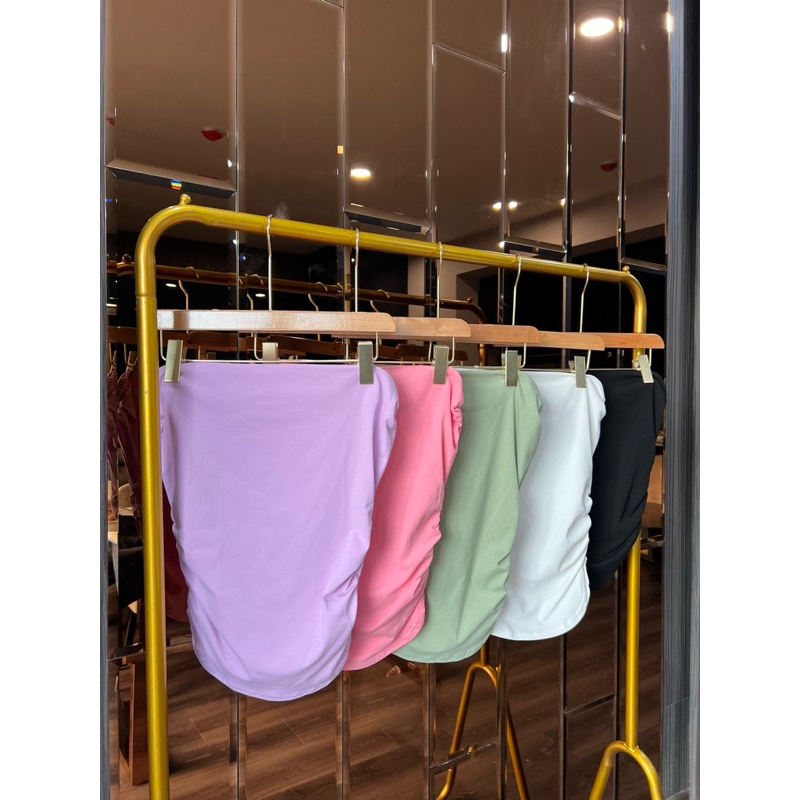 X9 เสื้อปาดไหล่ ผ้ายูนิโคล่ ป้าย ATPA งานใหม่ล่าสุด