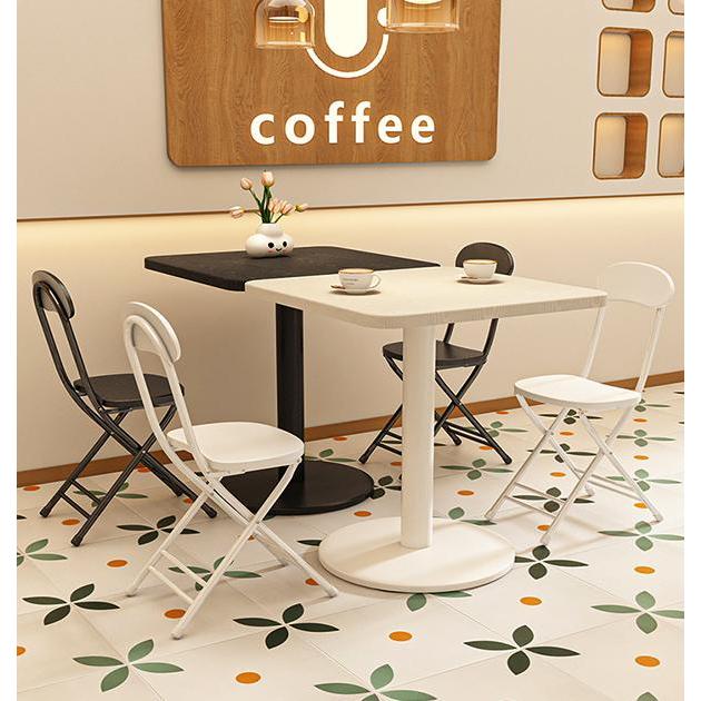 Yifeng โต๊ะกาแฟ โต๊ะรับประทานอาหาร โต๊ะไม้โครงขาเหล็ก แข็งแรง 3309 3301