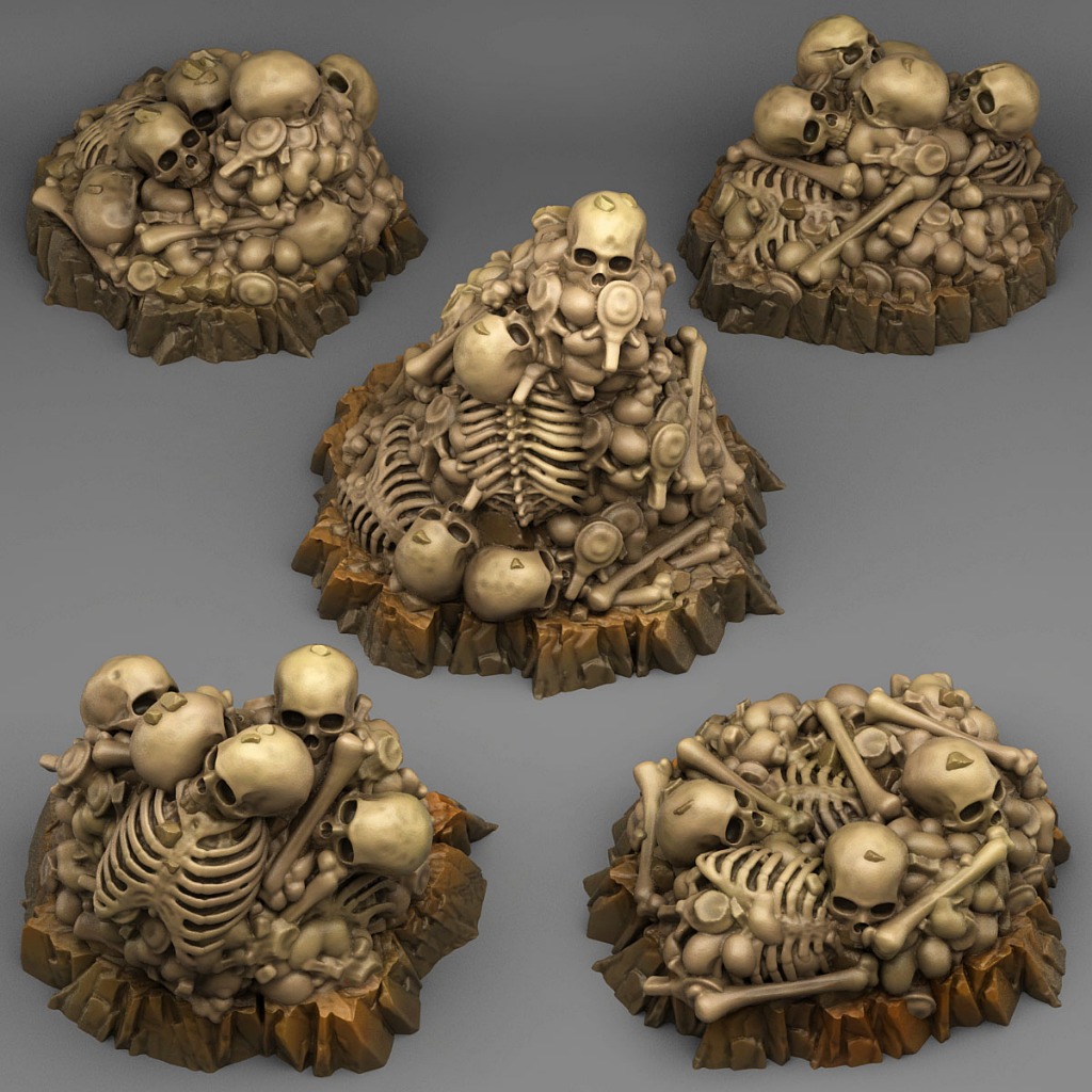Lost Bones กองกระดูกมนุษย์ (DnD Terrain)
