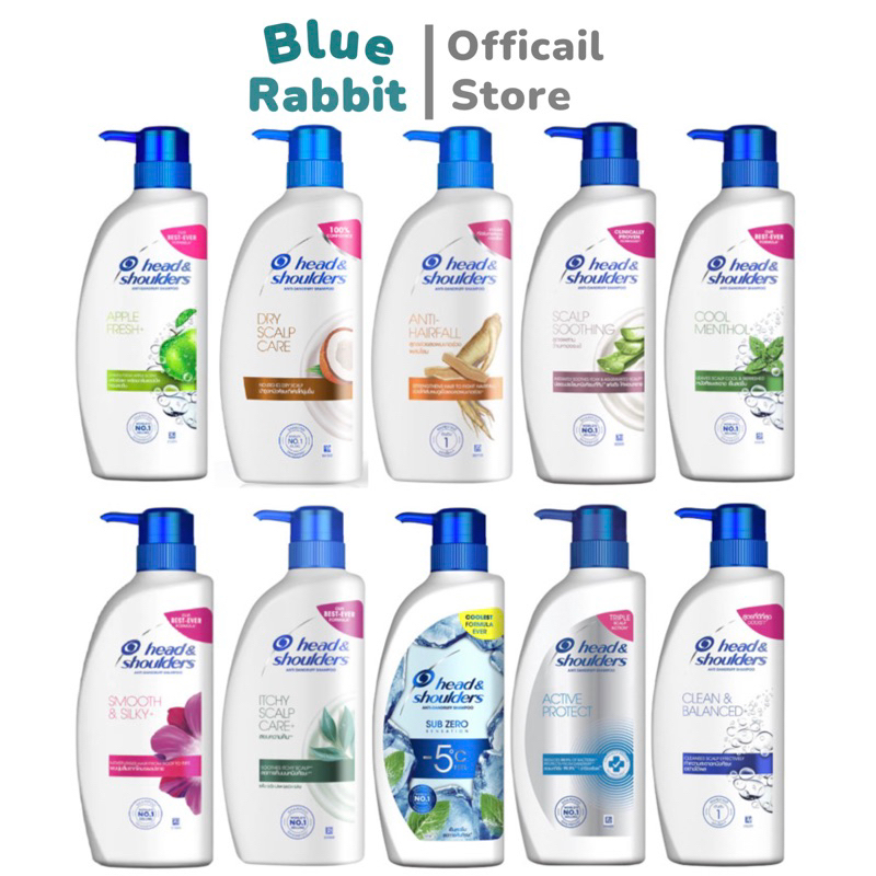 [370มล.] Head & Shoulders Anti Dandruff Shampoo เฮดแอนด์โชว์เดอร์ แชมพู ขจัดรังแค ขวดปั๊ม 370 มล.