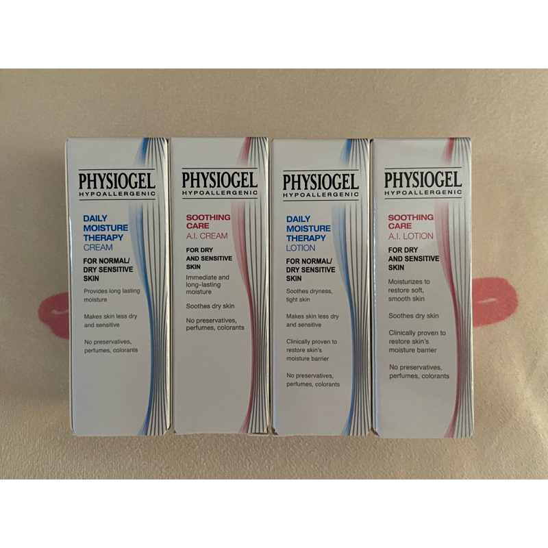ของใหม่ Physiogel soothing care ai cream-lotion/daily moisture therapy cream 10ml.