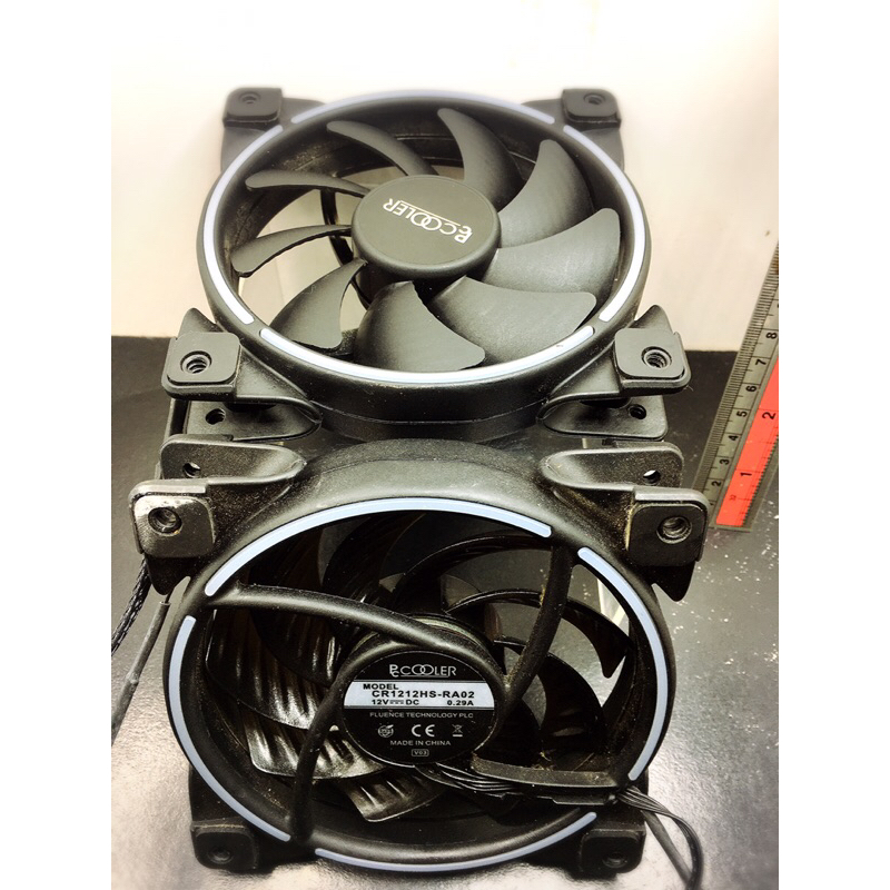 (มือสองเหมา 2 ตัว)FAN CASE (พัดลมเคส) PC COOLER CORONA FRGB 120MM PWM FAN