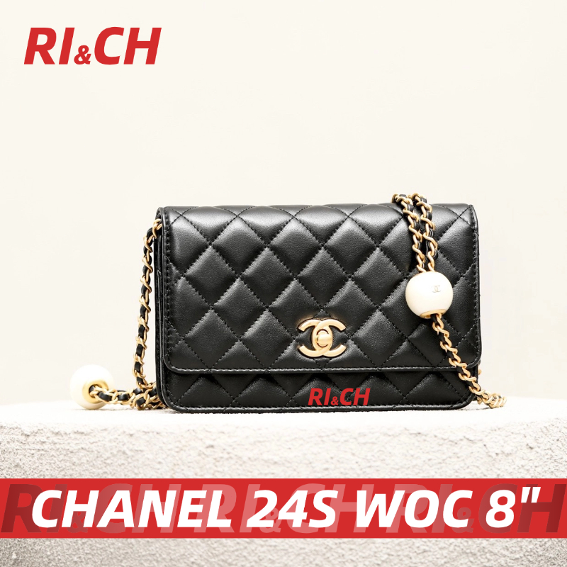 CHANEL 24S Double Pearl WOC 8" BAG #Rich ราคาถูกที่สุดใน Shopee แท้💯