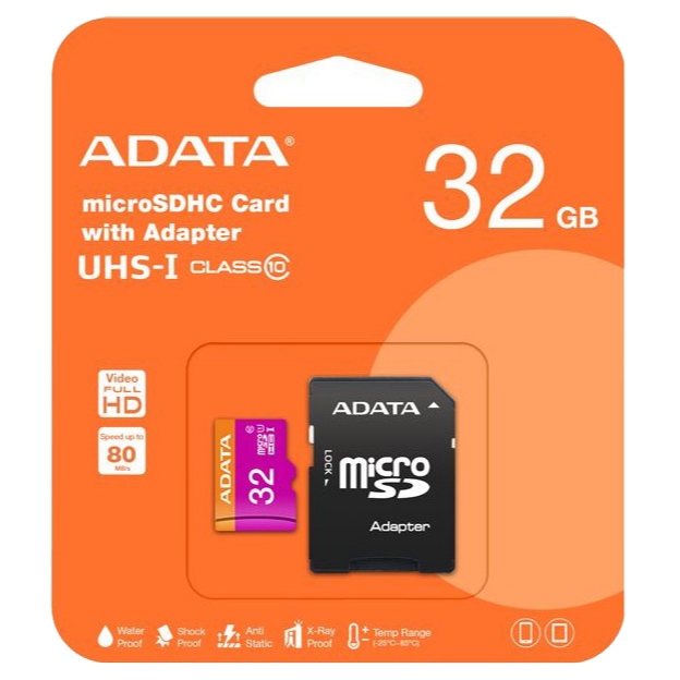 MICRO SD CARD 32GB CLASS 10 SDC10G2/32GBFR MICRO SD CARD WRITE SPEED 10MB/S ของแท้!