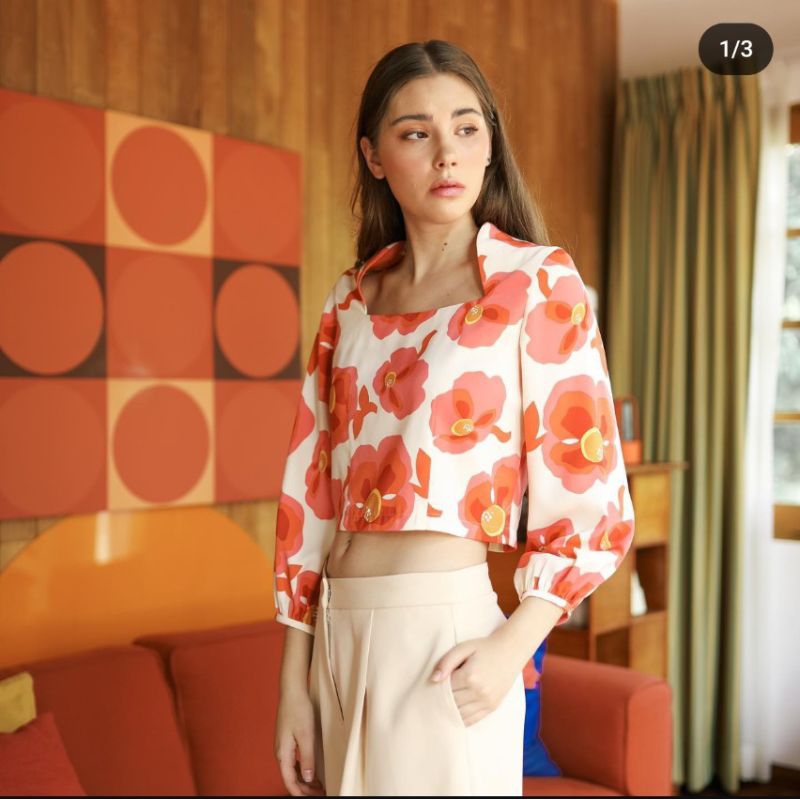 เสื้อครอปพิมพ์ลาย Jeune Style