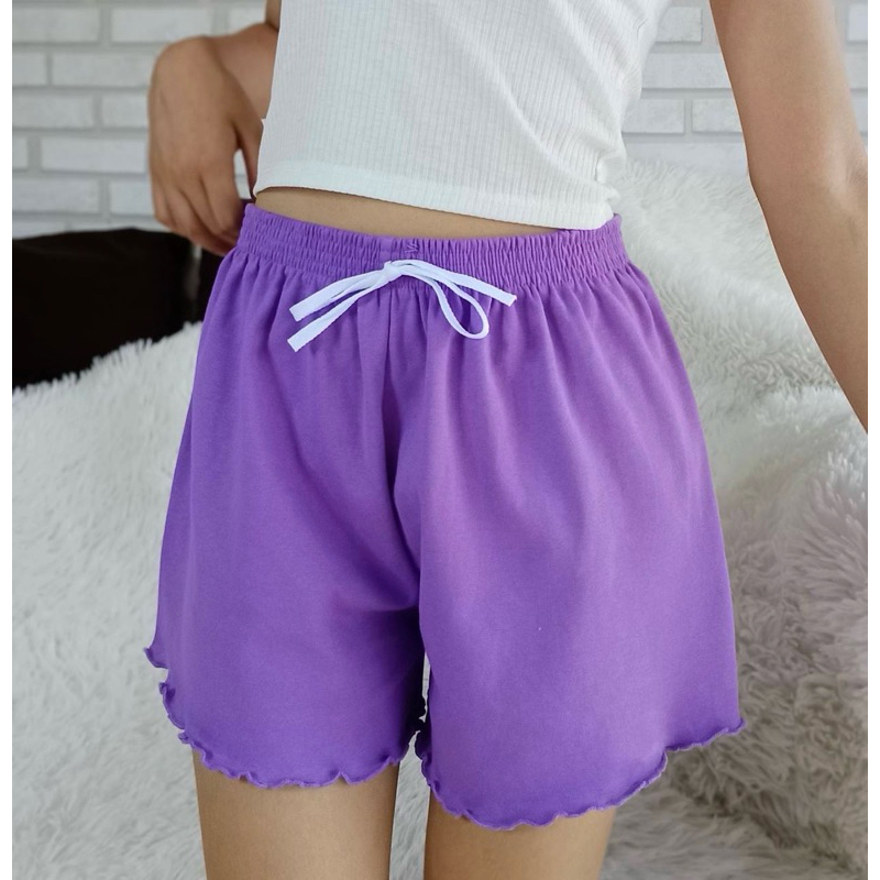 K07 กางเกงขาสั้นสีพื้น น่ารักๆ