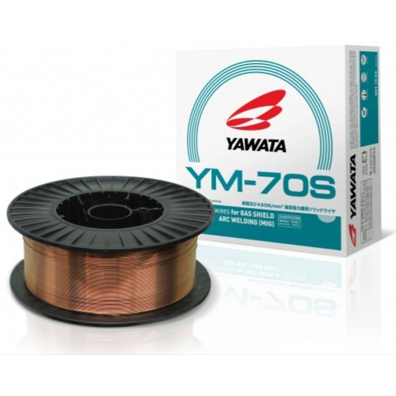 ลวดเชื่อม MIG แบบใช้ก๊าซ CO2 Yawata  YM-70S ม้วน 5 kg.  ขนาดลวด0.8mm. และ 0.9mm. สำหรับเหล็กเหนียวและเหล็กทนแรงดึงสูง